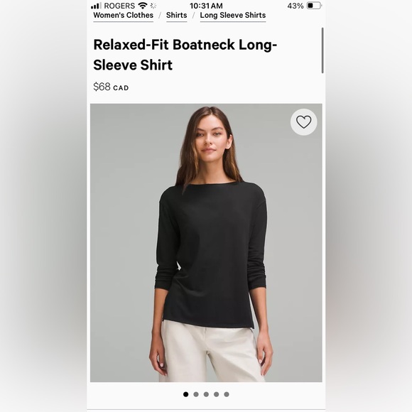 Lululemon active boatneck long sleeve - Picture 4 of 5